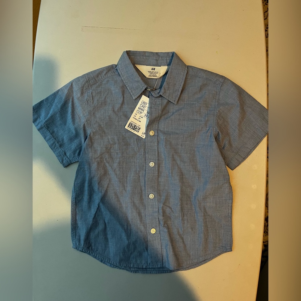 H&M Toddler Boys 3T Short Sleeve Button Down
